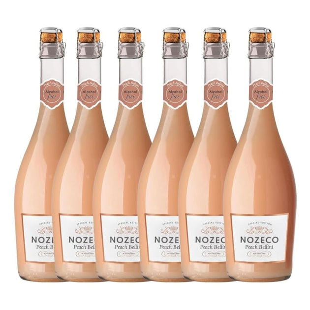 Nozeco Alcohol Free Sparkling Peach Bellini Flavour Drink 6 x 75cl ...